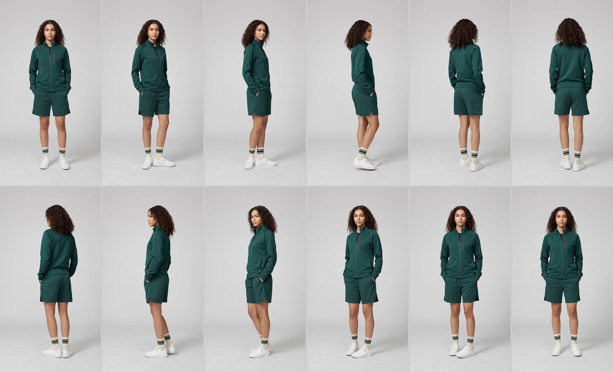 Twelve of the 48 frames of the Pine sequence